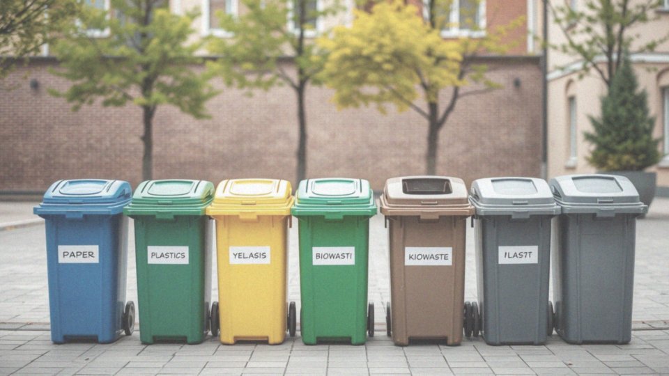 Jakie kolory pojemników stosuje się do segregacji?