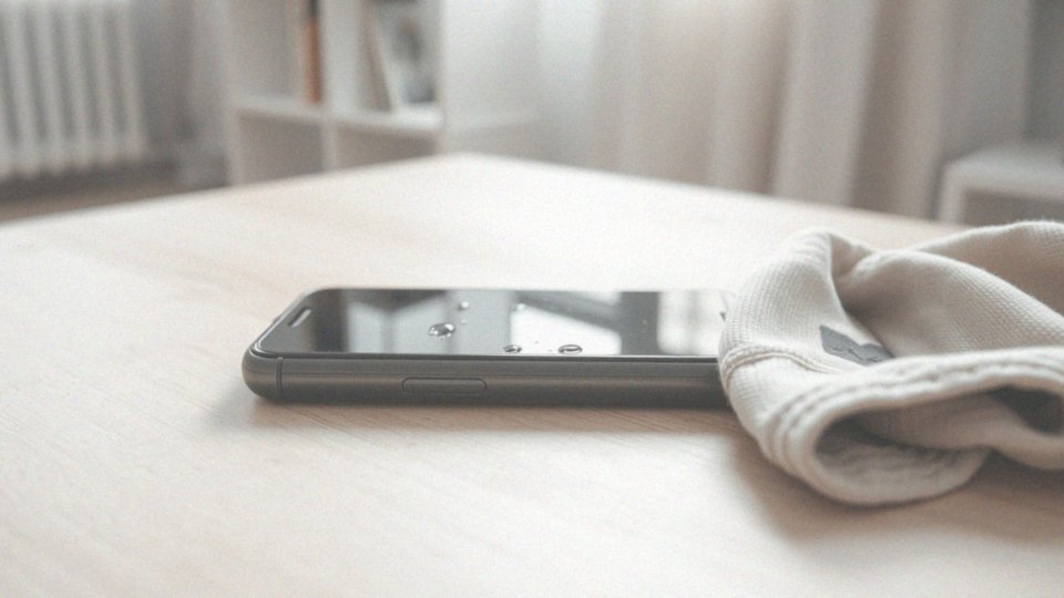 Jak zadbać o telefon z wylanym ekranem do czasu naprawy?