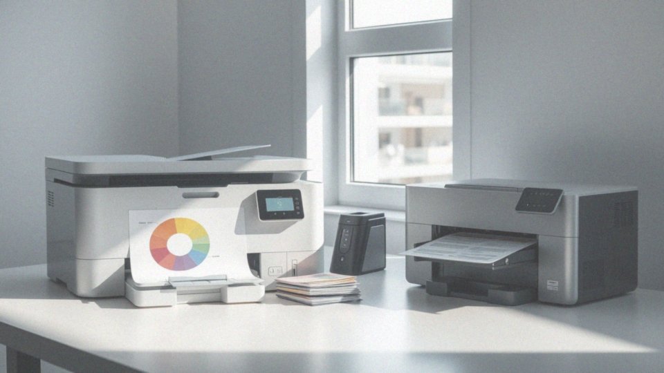 Jakie są różnice między drukarkami laserowymi kolorowymi a monochromatycznymi?