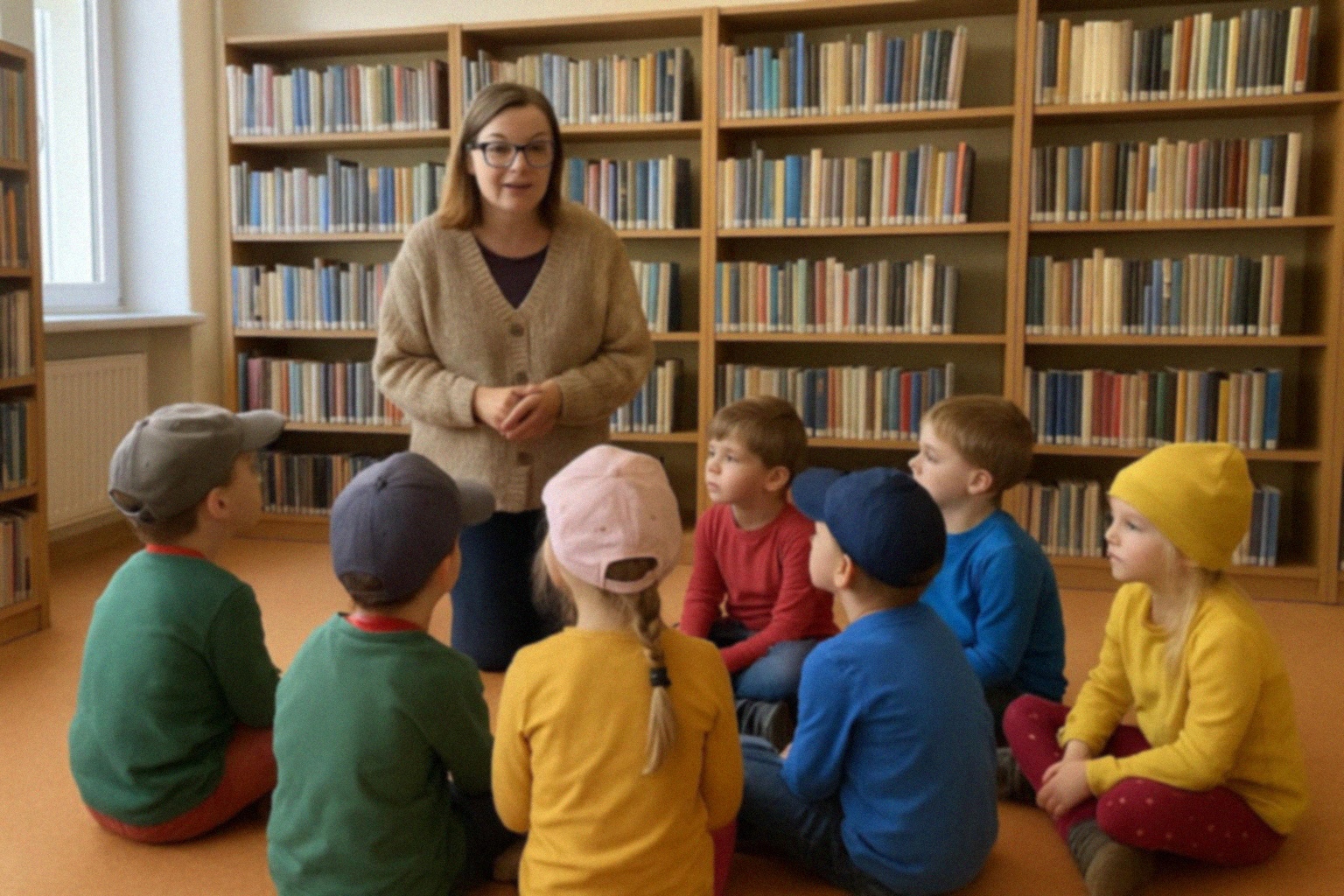 Przedszkolaki z Radomska z wizytą w Filii Miejskiej Biblioteki Publicznej